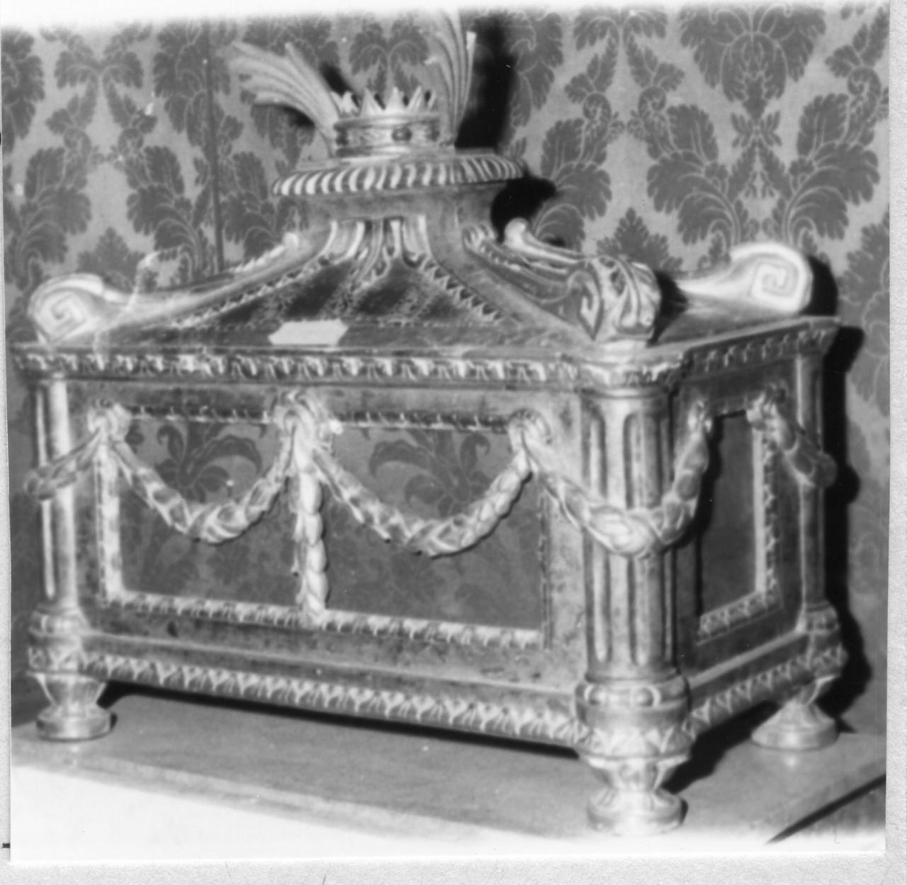 reliquiario - bottega reggiana (inizio sec. XIX)