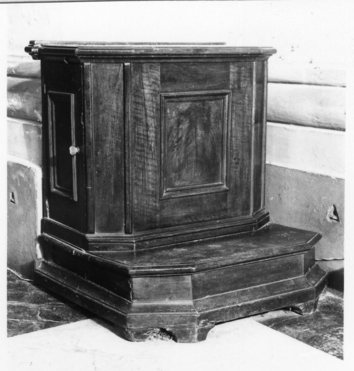 inginocchiatoio, serie - bottega reggiana (fine/inizio secc. XVII/ XVIII)