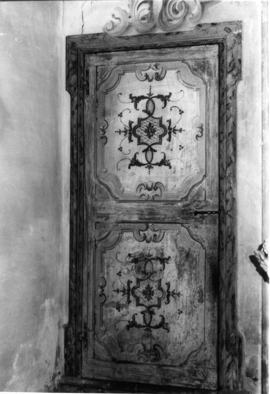 porta - ad un battente, serie - bottega reggiana (seconda metà sec. XVIII)