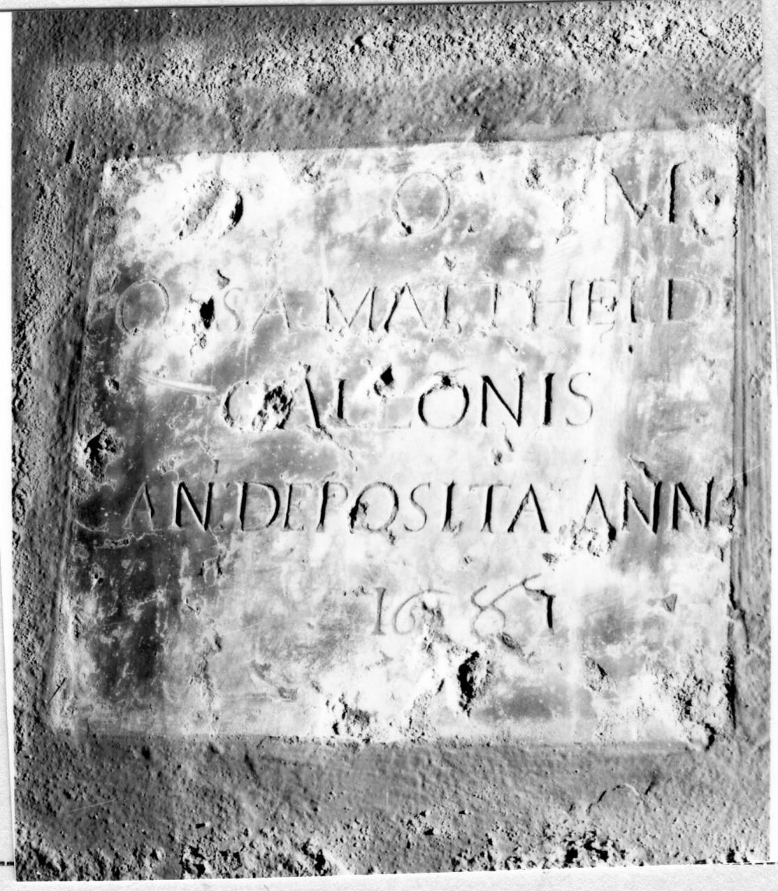 lapide - bottega reggiana (sec. XVII)