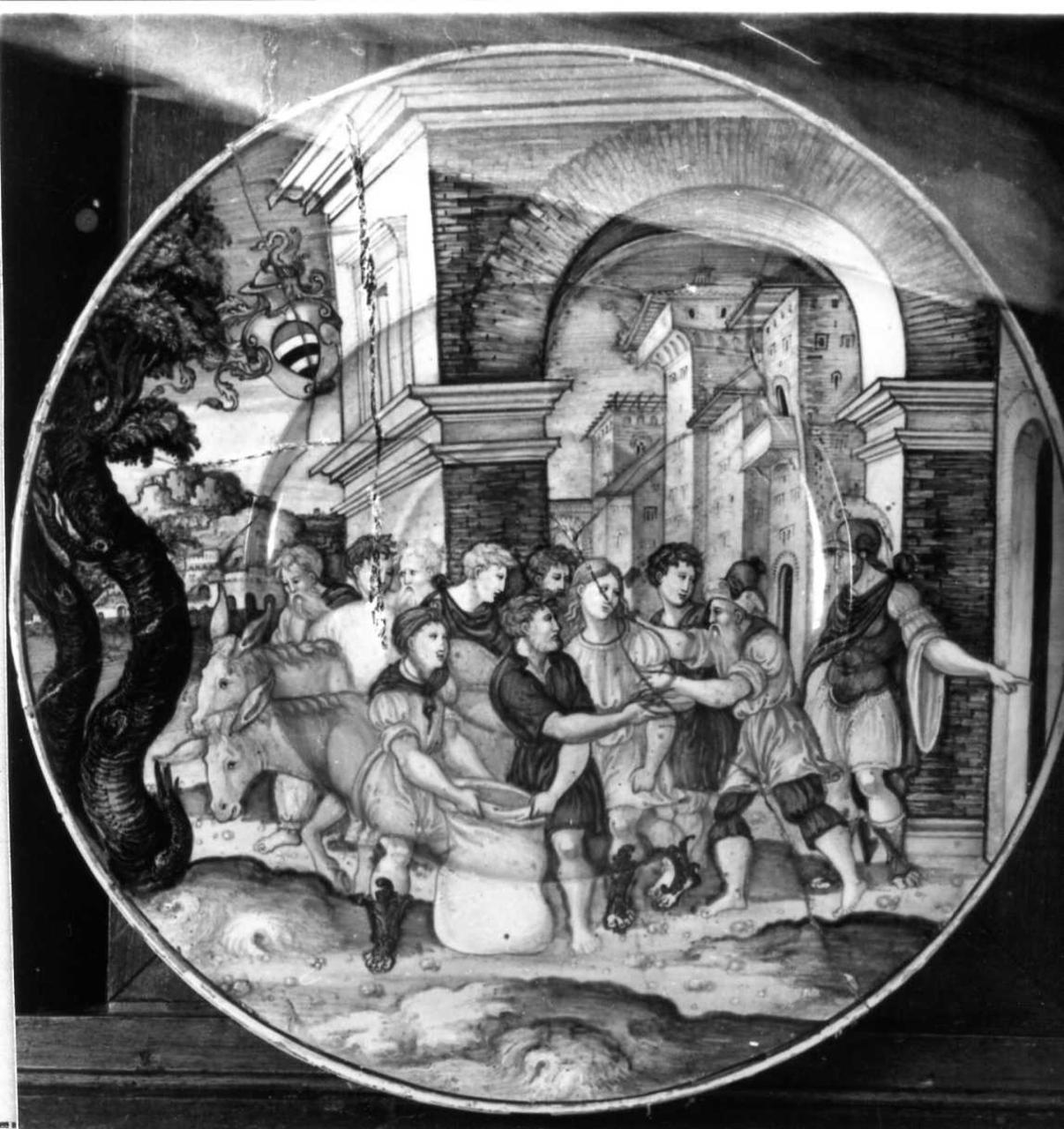 storia di Giuseppe (piatto) di Fontana Nicola (prima metà sec. XVI)