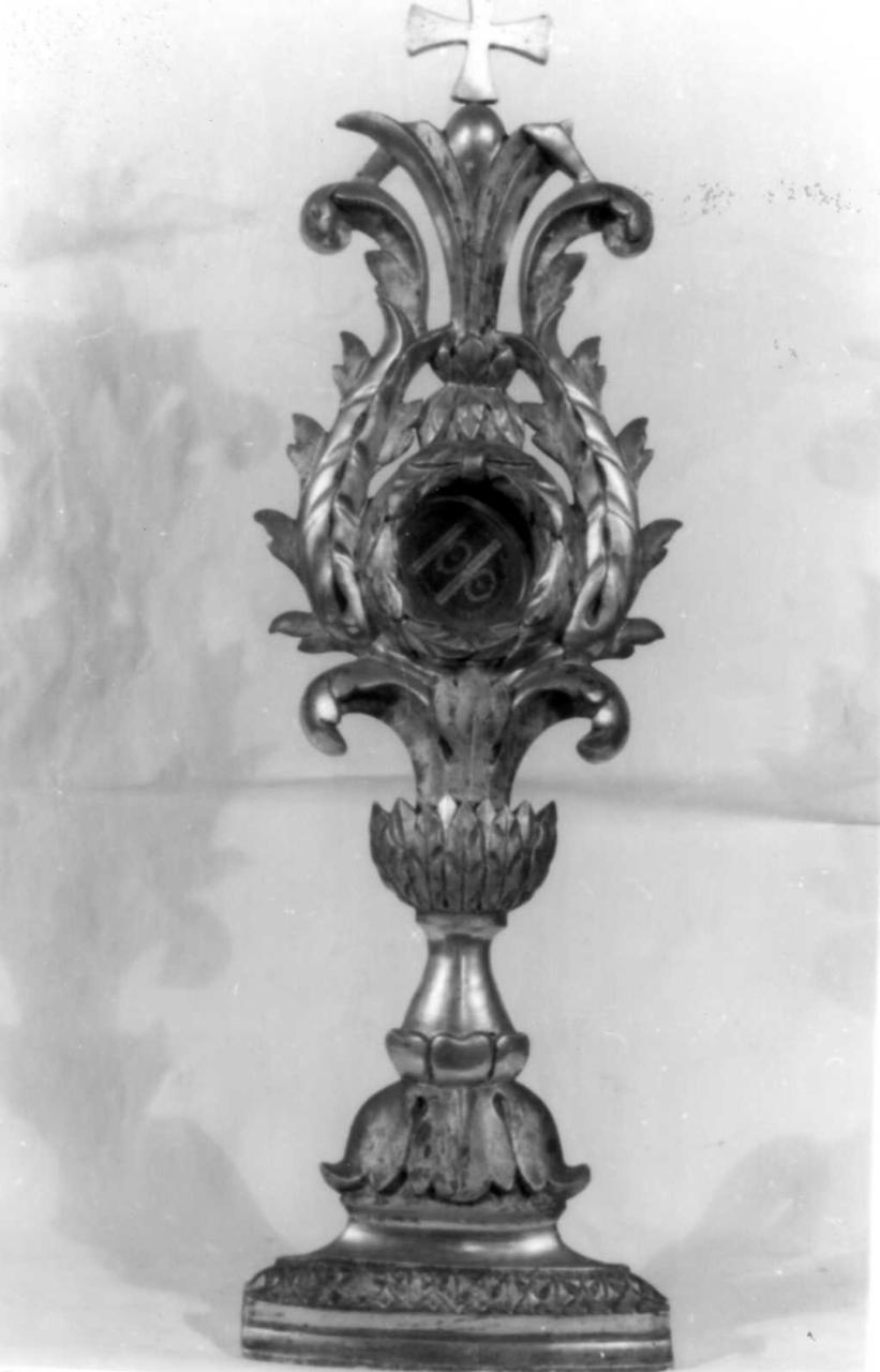 reliquiario - a ostensorio, serie - bottega emiliana (prima metà sec. XIX)