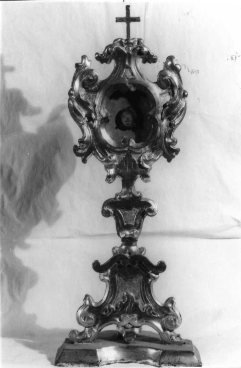 reliquiario - a ostensorio, serie - bottega emiliana (seconda metà sec. XVIII)