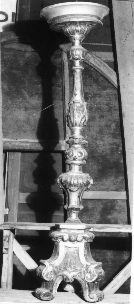 candeliere, serie - bottega emiliana (seconda metà sec. XVIII)