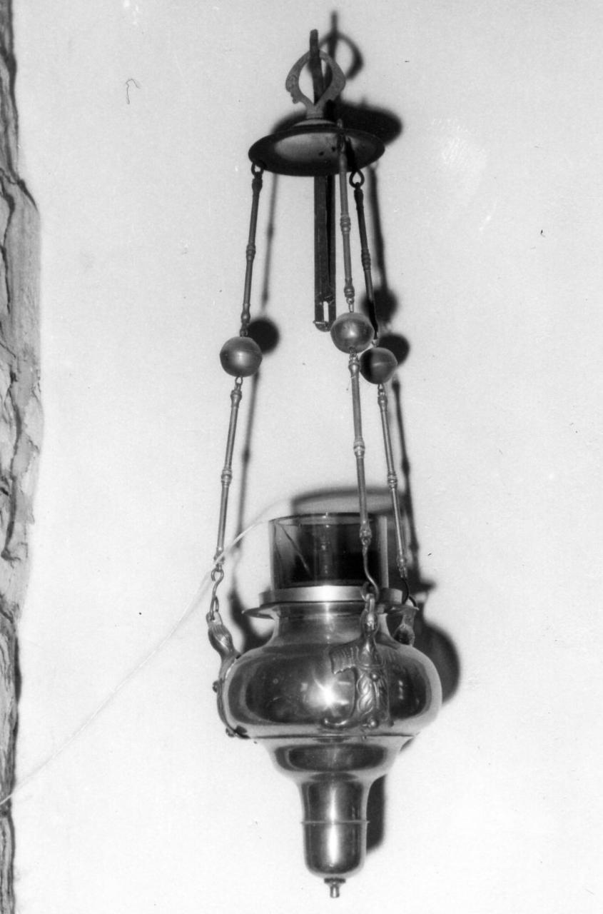 lampada pensile - bottega emiliana (sec. XIX)