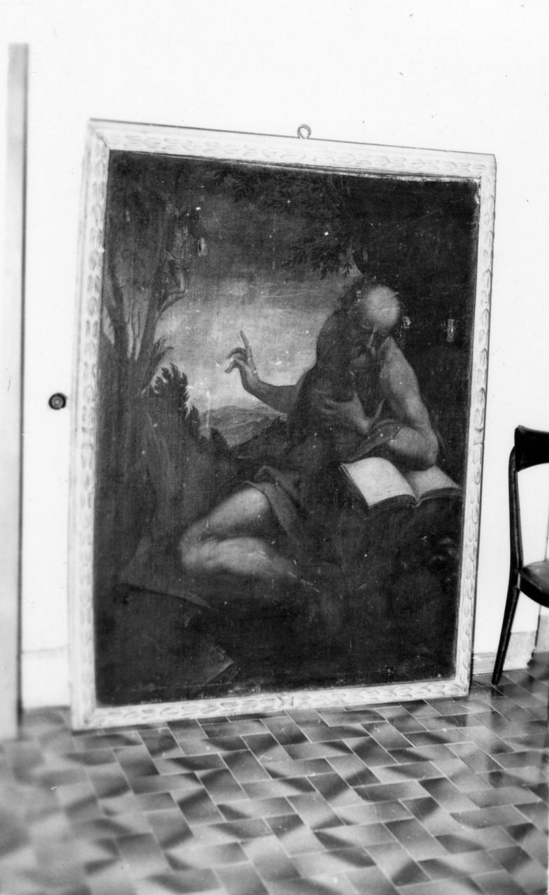 San Girolamo in meditazione (dipinto) di Negretti Jacopo detto Palma il Giovane (inizio sec. XVII)