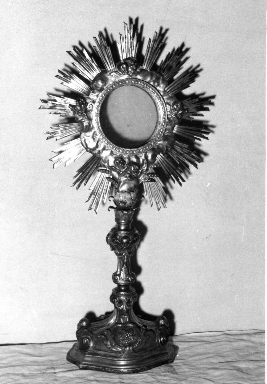 ostensorio - bottega emiliana (prima metà sec. XIX)