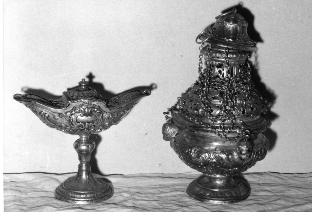 navicella portaincenso - bottega emiliana (fine sec. XVIII)