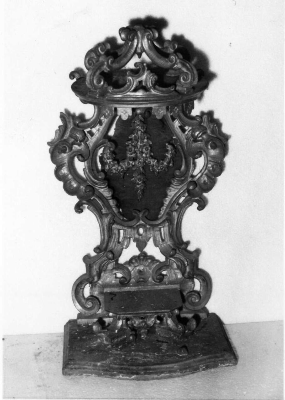 tronetto per esposizione eucaristica - bottega emiliana (sec. XVIII)