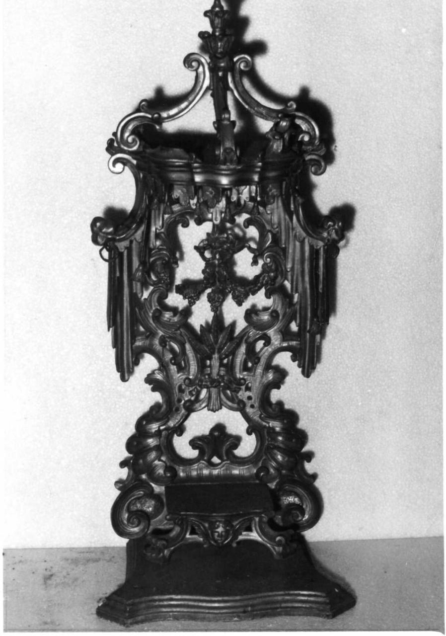 tronetto per esposizione eucaristica - bottega emiliana (sec. XVIII)