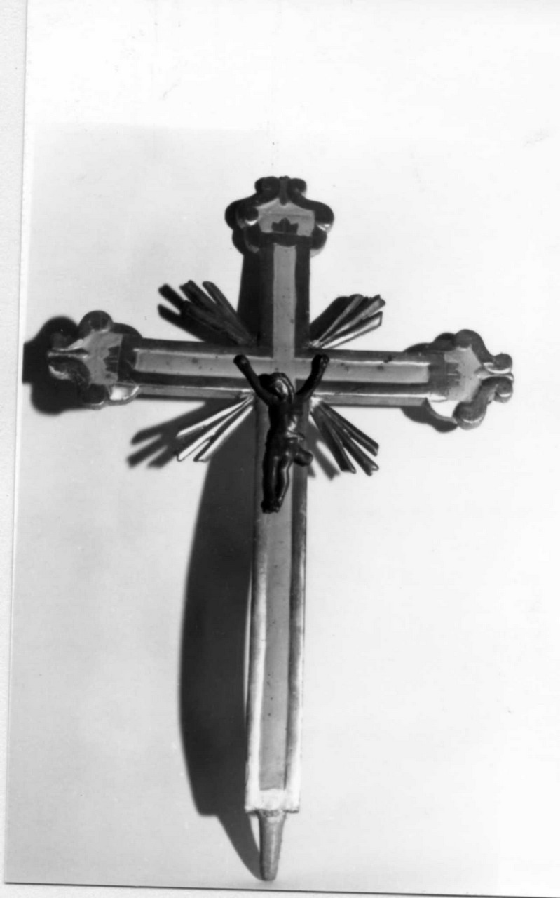 Cristo crocifisso (croce processionale) - bottega emiliana (fine/inizio secc. XVII/ XIX)