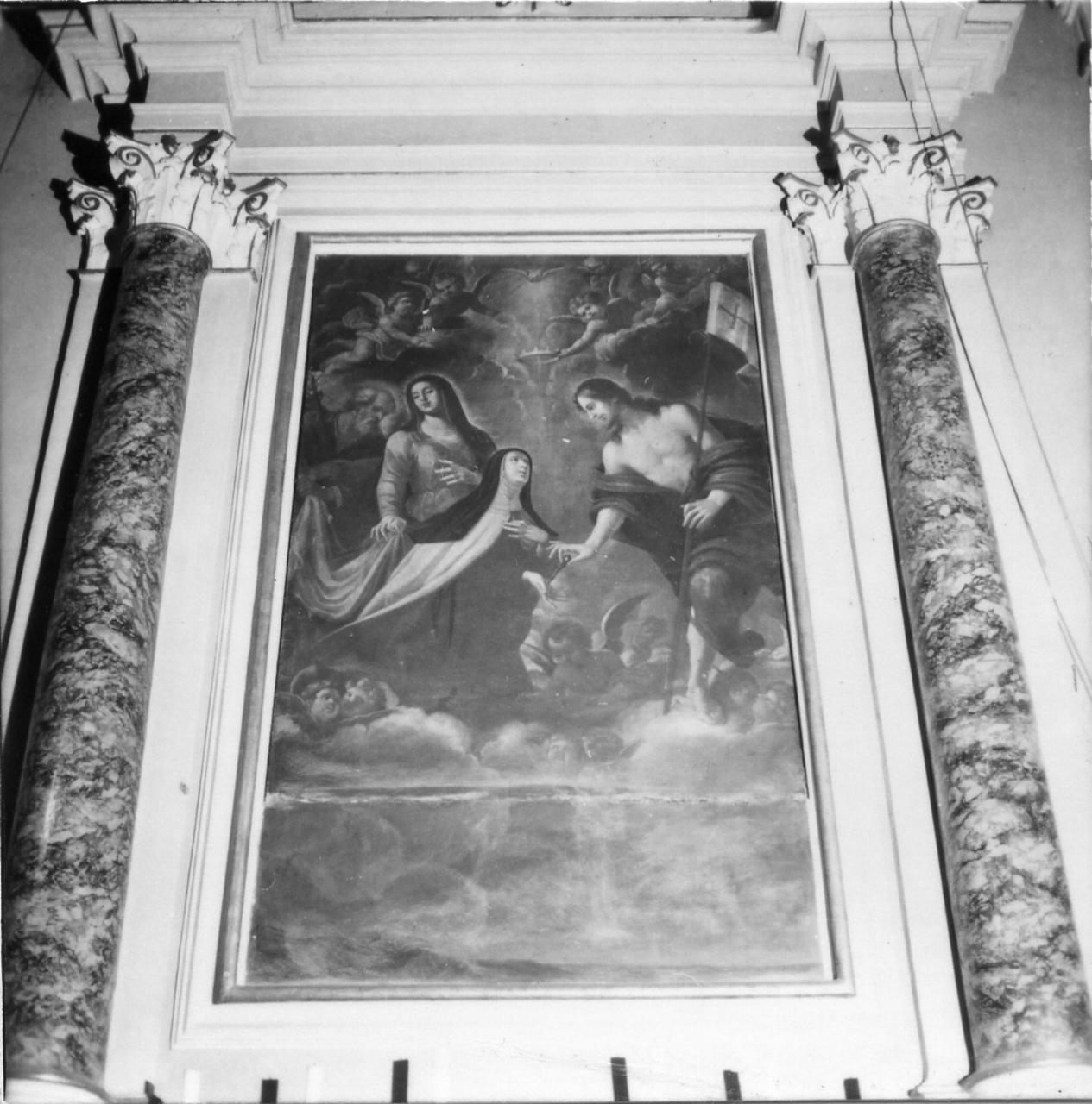 Cristo Redentore e Santa Caterina (dipinto) - ambito emiliano (sec. XVIII)