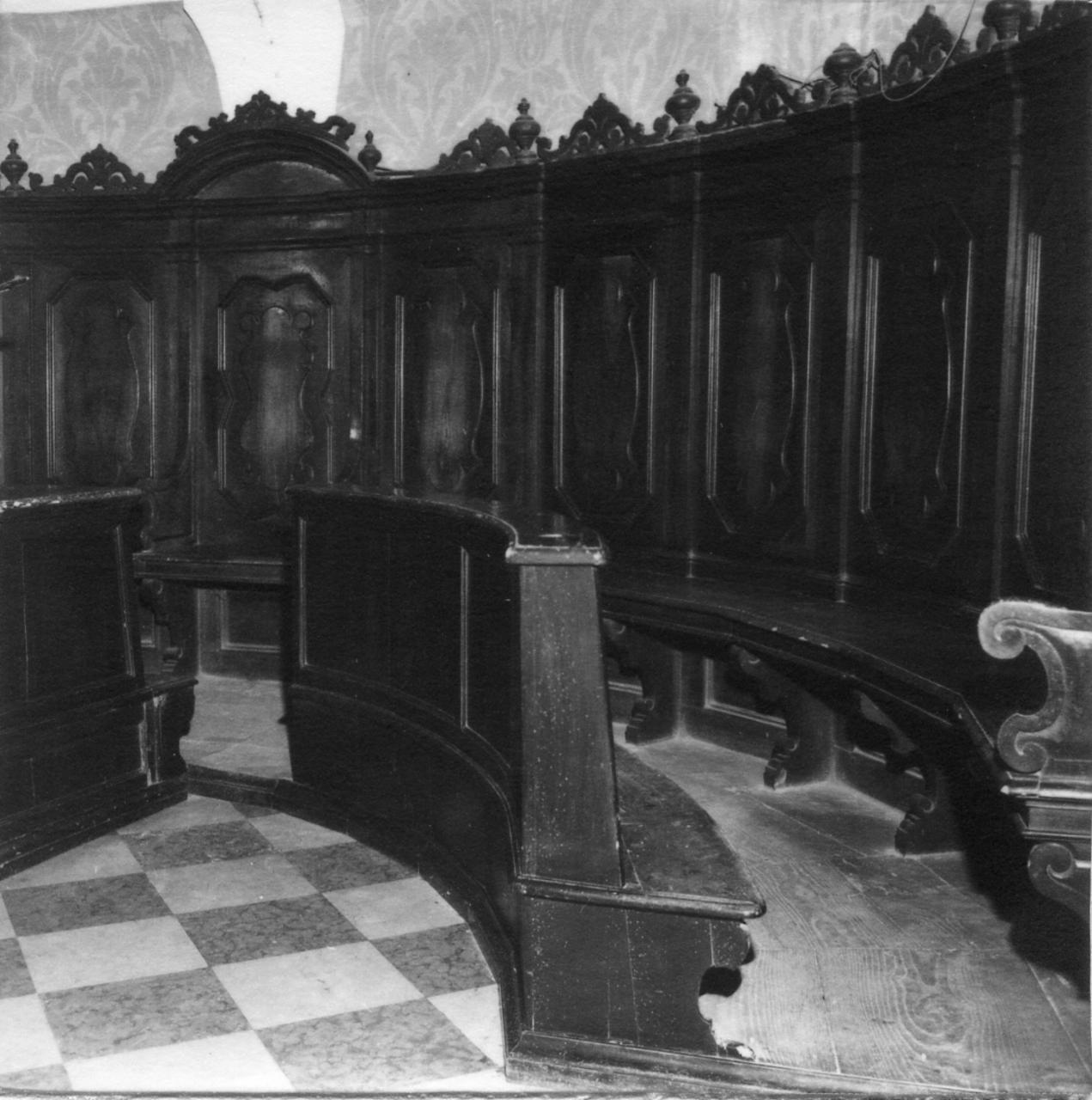 stalli del coro - bottega reggiana (prima metà sec. XVIII)