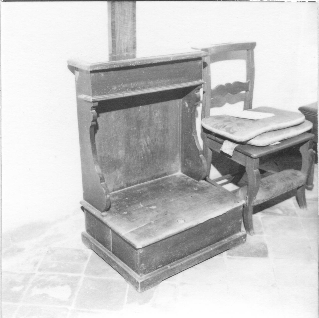 inginocchiatoio - bottega reggiana (sec. XIX)