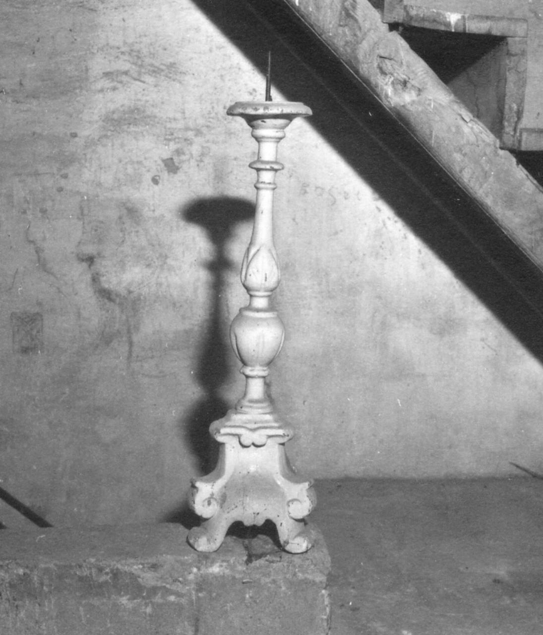 candeliere, serie - bottega emiliana (prima metà sec. XIX)