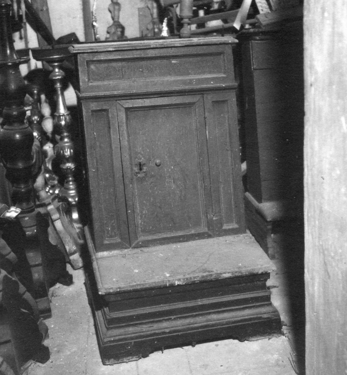 inginocchiatoio - bottega reggiana (fine sec. XVII)