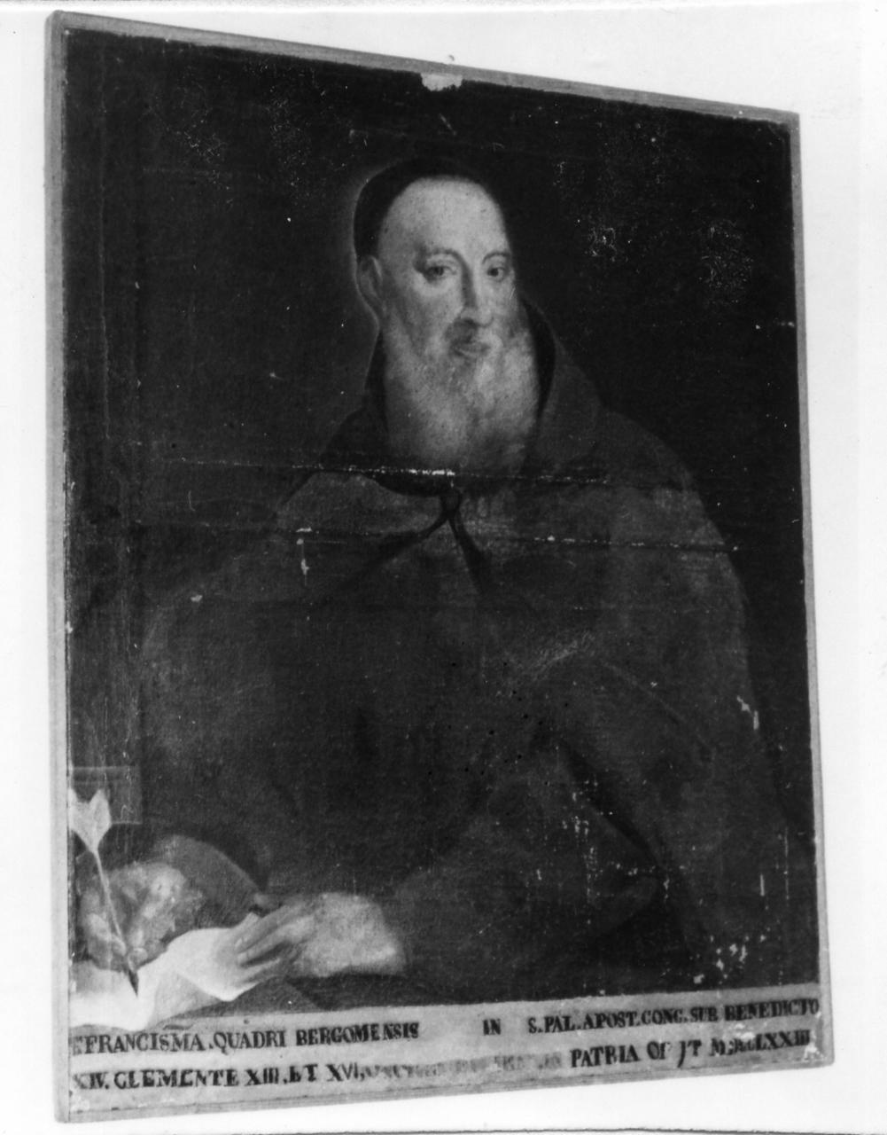 ritratto di Frà Francesco Quadri (dipinto) - ambito reggiano (metà sec. XVIII)