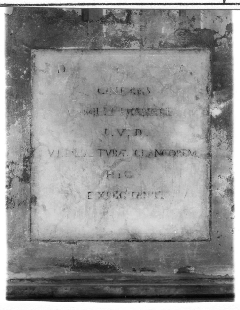 lapide tombale - bottega reggiana (seconda metà sec. XVII)