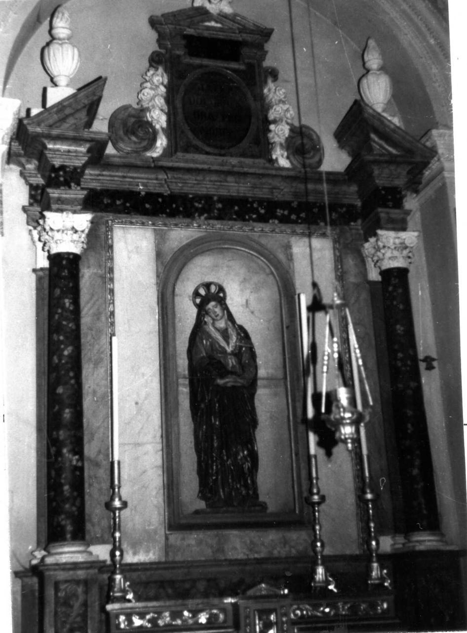 Madonna Addolorata (statua) di Ballanti Graziani Giovanni Battista (maniera) (fine sec. XVIII)