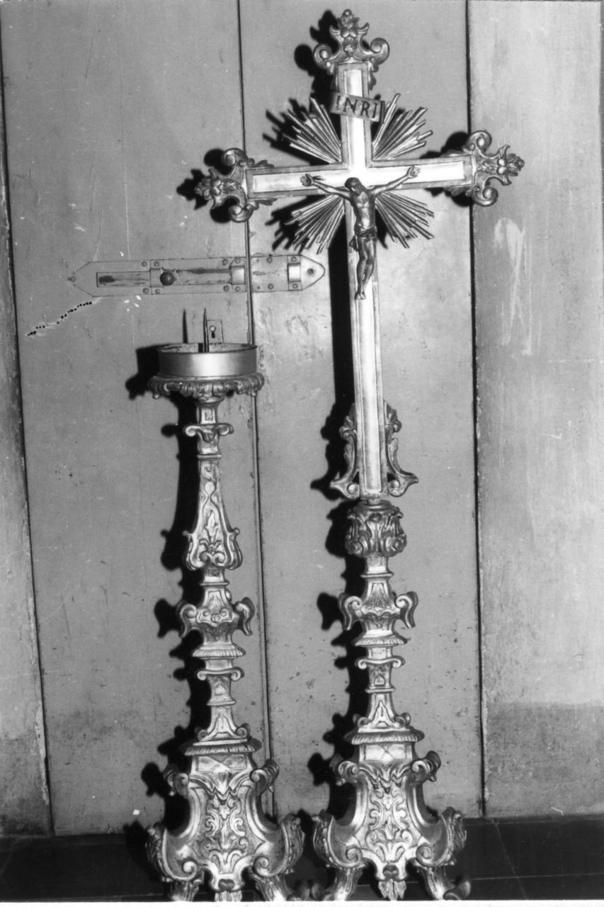 candeliere, serie - bottega emiliana (seconda metà sec. XVIII)