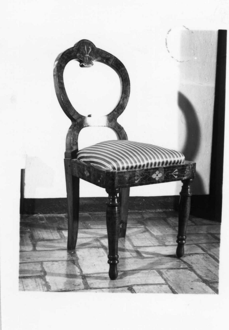 sedia, serie - bottega lombarda (seconda metà sec. XIX)