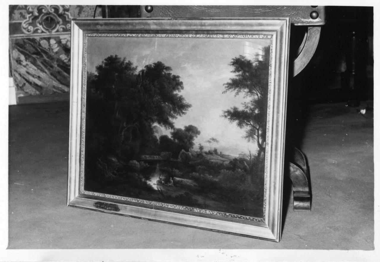 paesaggio lacustre (dipinto) di Moretti Giovanni (seconda metà sec. XIX)