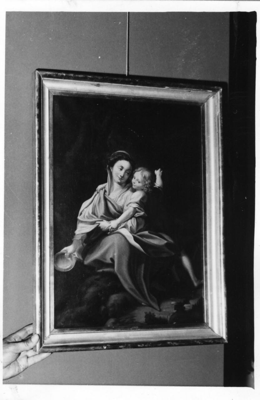 Madonna della Scodella, Madonna con Bambino (dipinto) di Roncati Luigi (seconda metà sec. XIX)