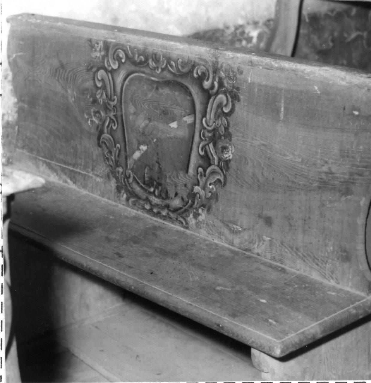 banco da chiesa, serie - bottega modenese (sec. XVIII)