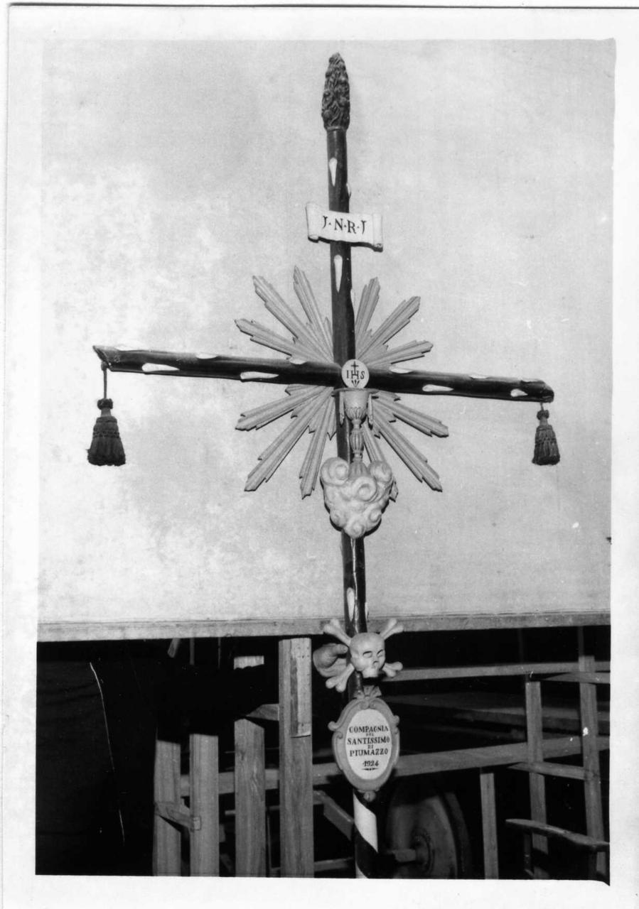 croce processionale - bottega modenese (prima metà sec. XIX)
