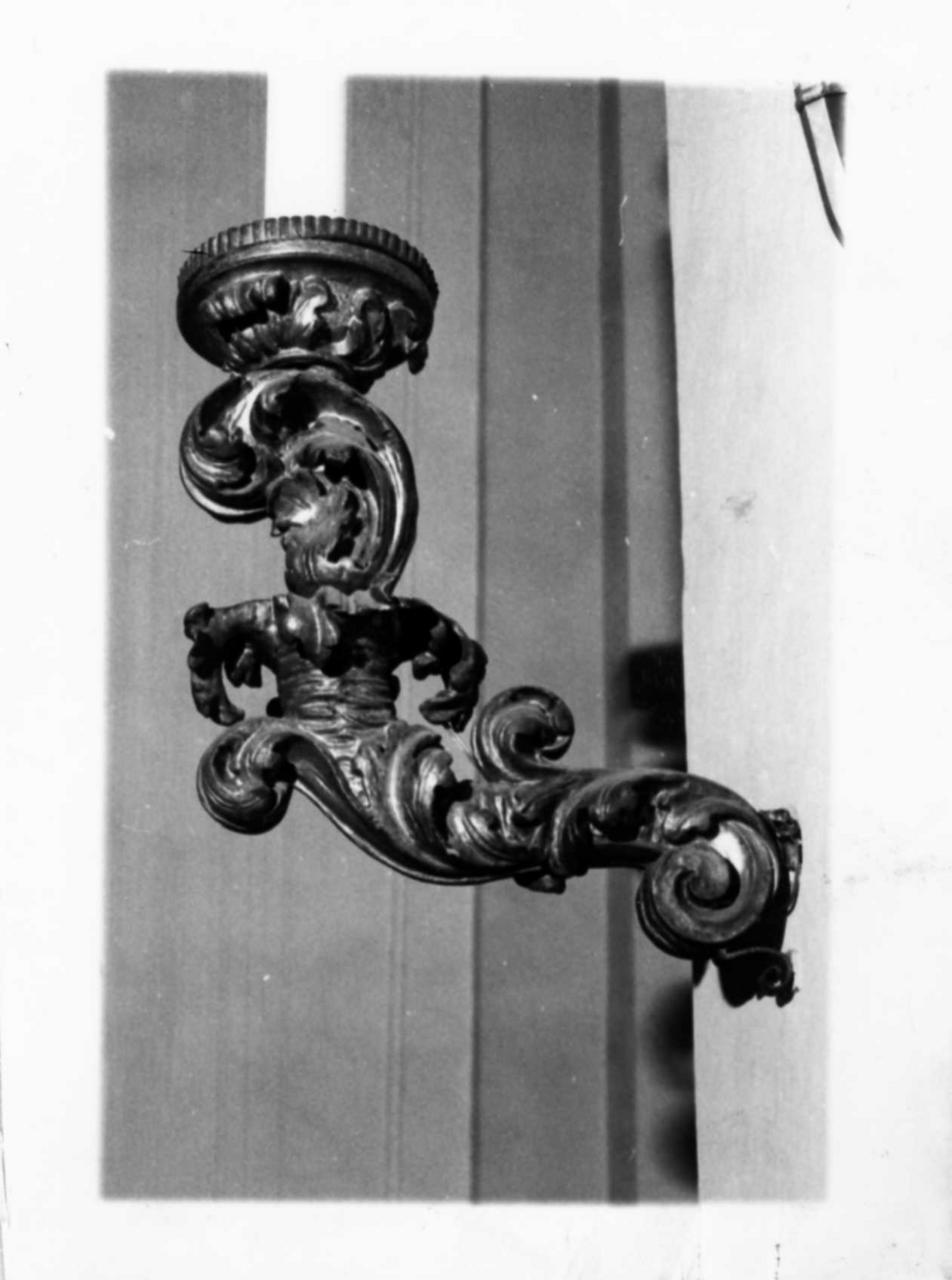 candeliere da parete, serie - bottega emiliana (fine sec. XVII)