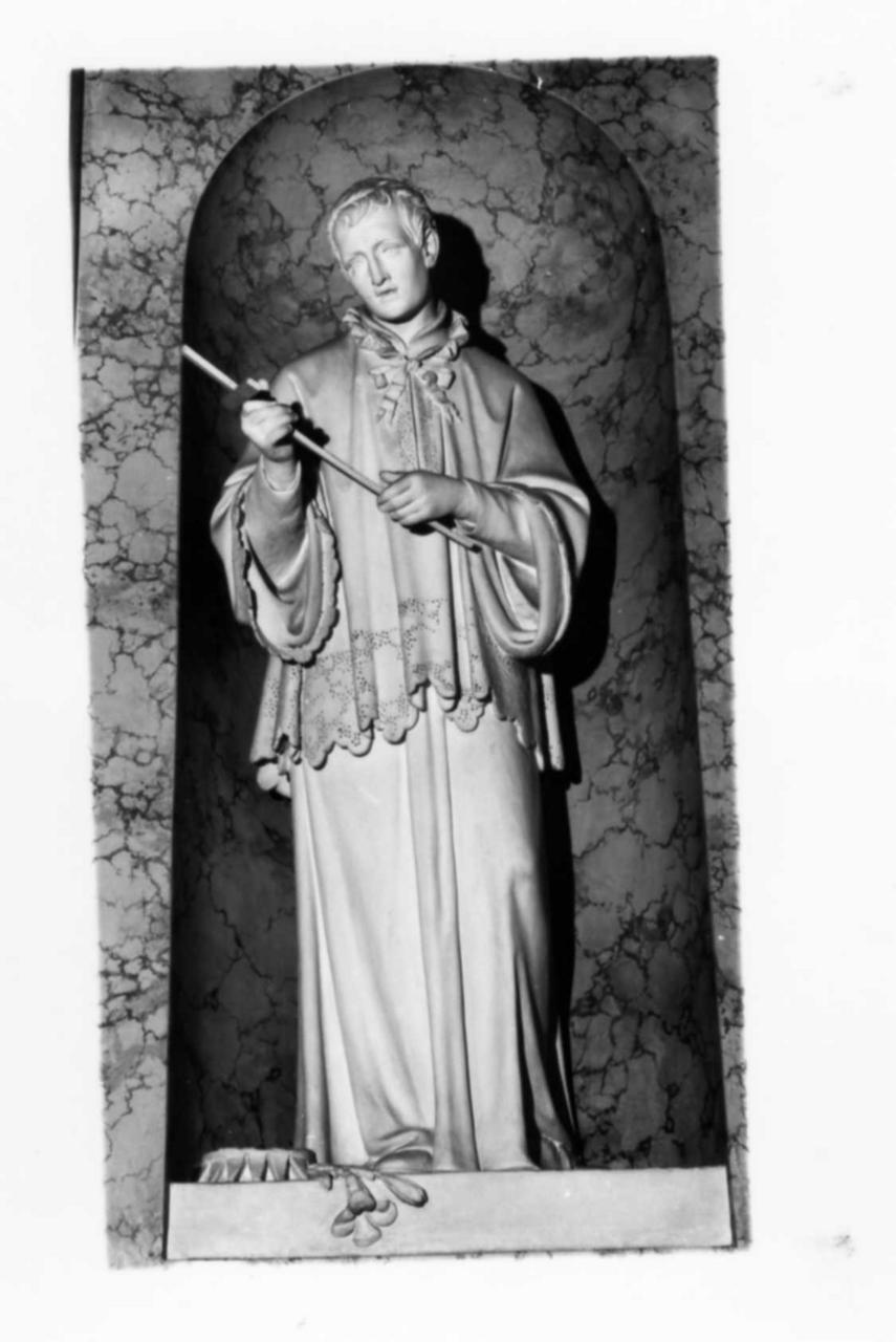 San Luigi Gonzaga (scultura) di Mainoni Luigi (attribuito) (metà sec. XIX)