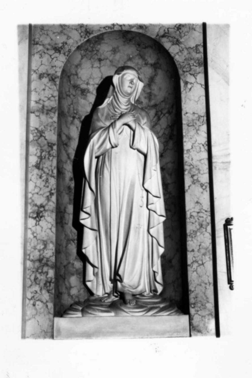 Santa Teresa d'Avila (scultura) di Mainoni Luigi (attribuito) (metà sec. XIX)