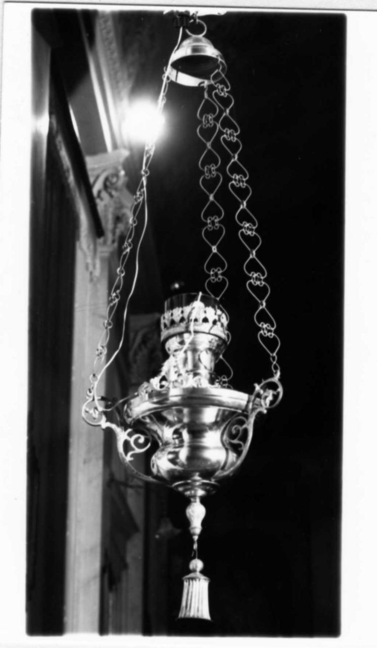 lampada pensile, serie - bottega italiana (fine sec. XIX)