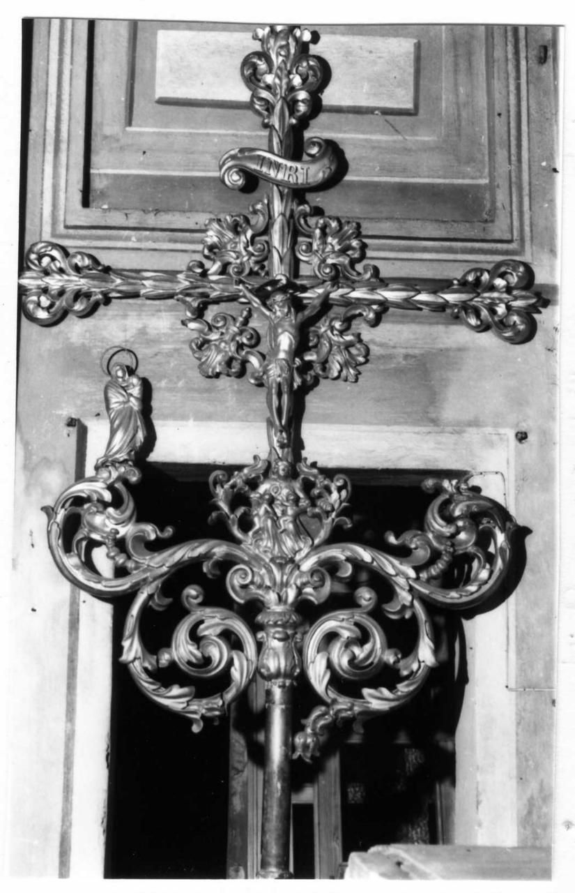 croce processionale - bottega emiliana (seconda metà sec. XVIII)