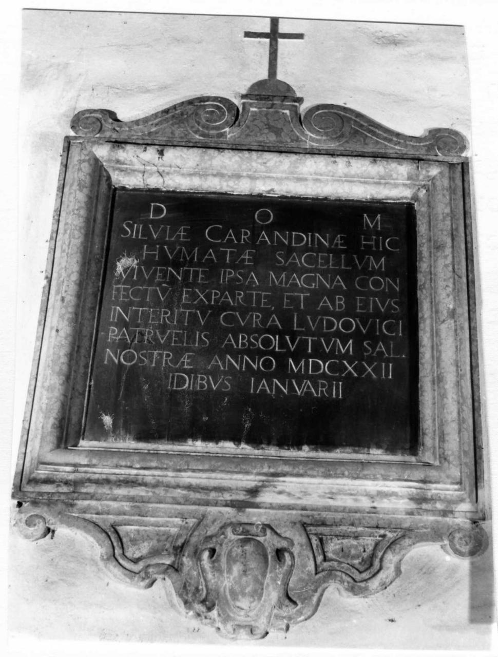 lapide tombale - bottega modenese (sec. XVII)