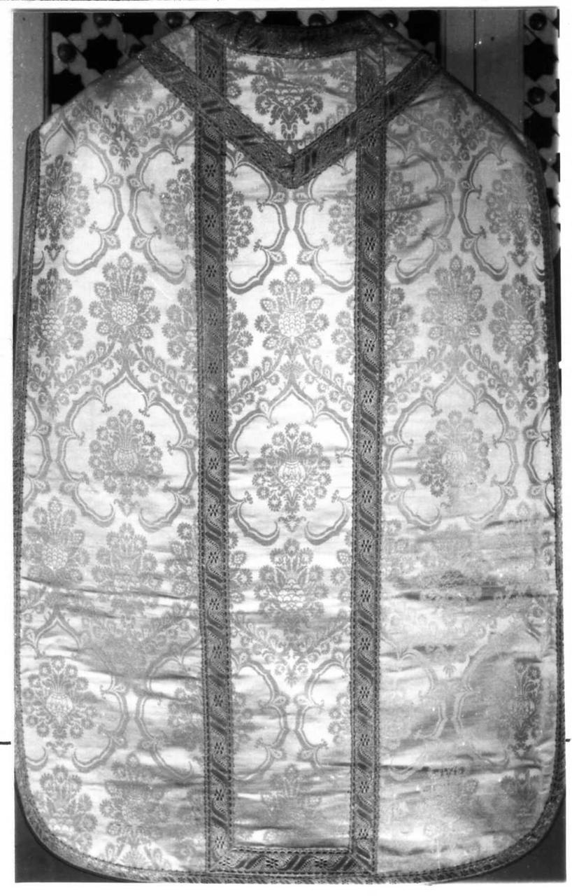 paramento liturgico - in terzo - manifattura italiana (inizio sec. XX)