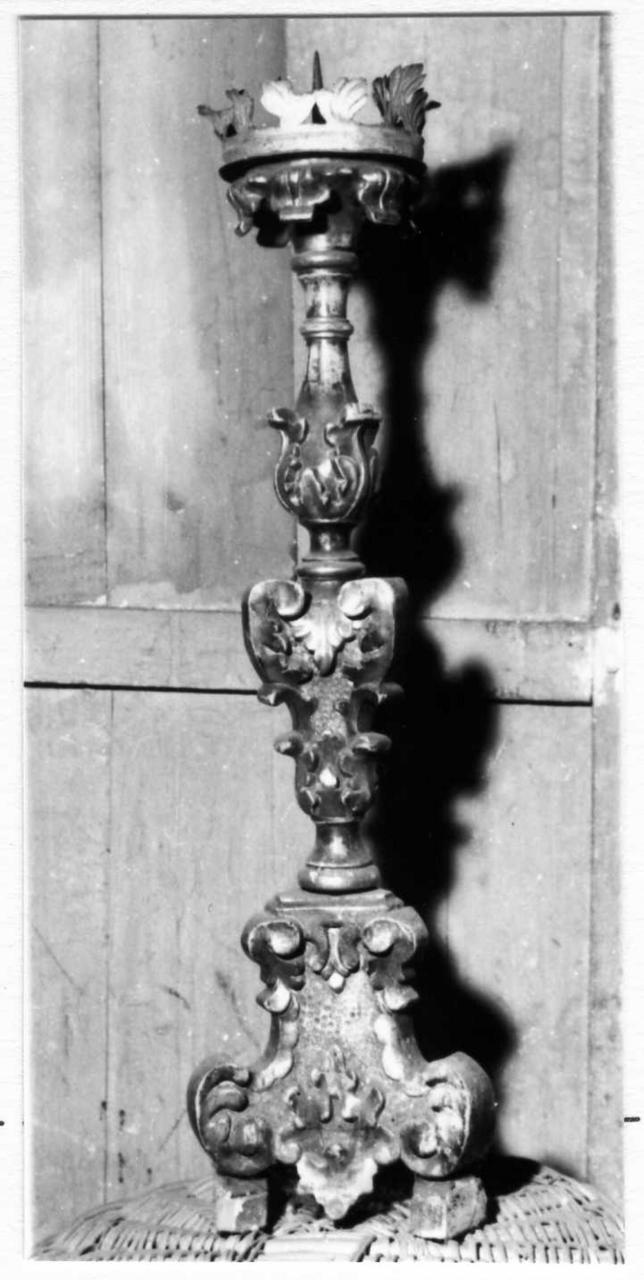 candeliere, serie - bottega emiliana (seconda metà sec. XVIII)