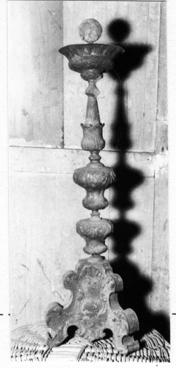 candeliere, serie - bottega emiliana (seconda metà sec. XVIII)