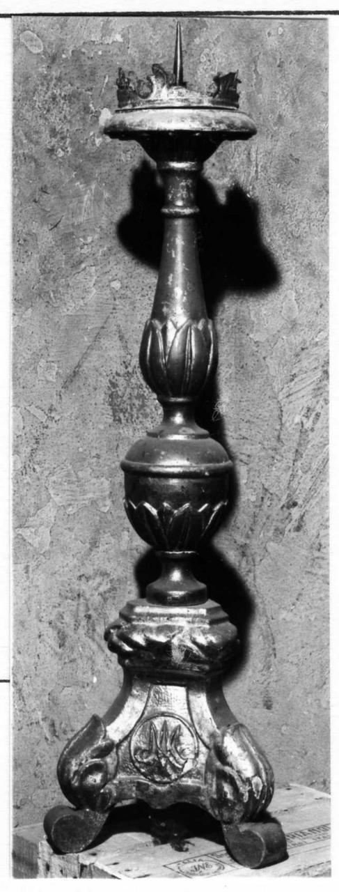 candeliere, serie - bottega modenese (prima metà sec. XIX)