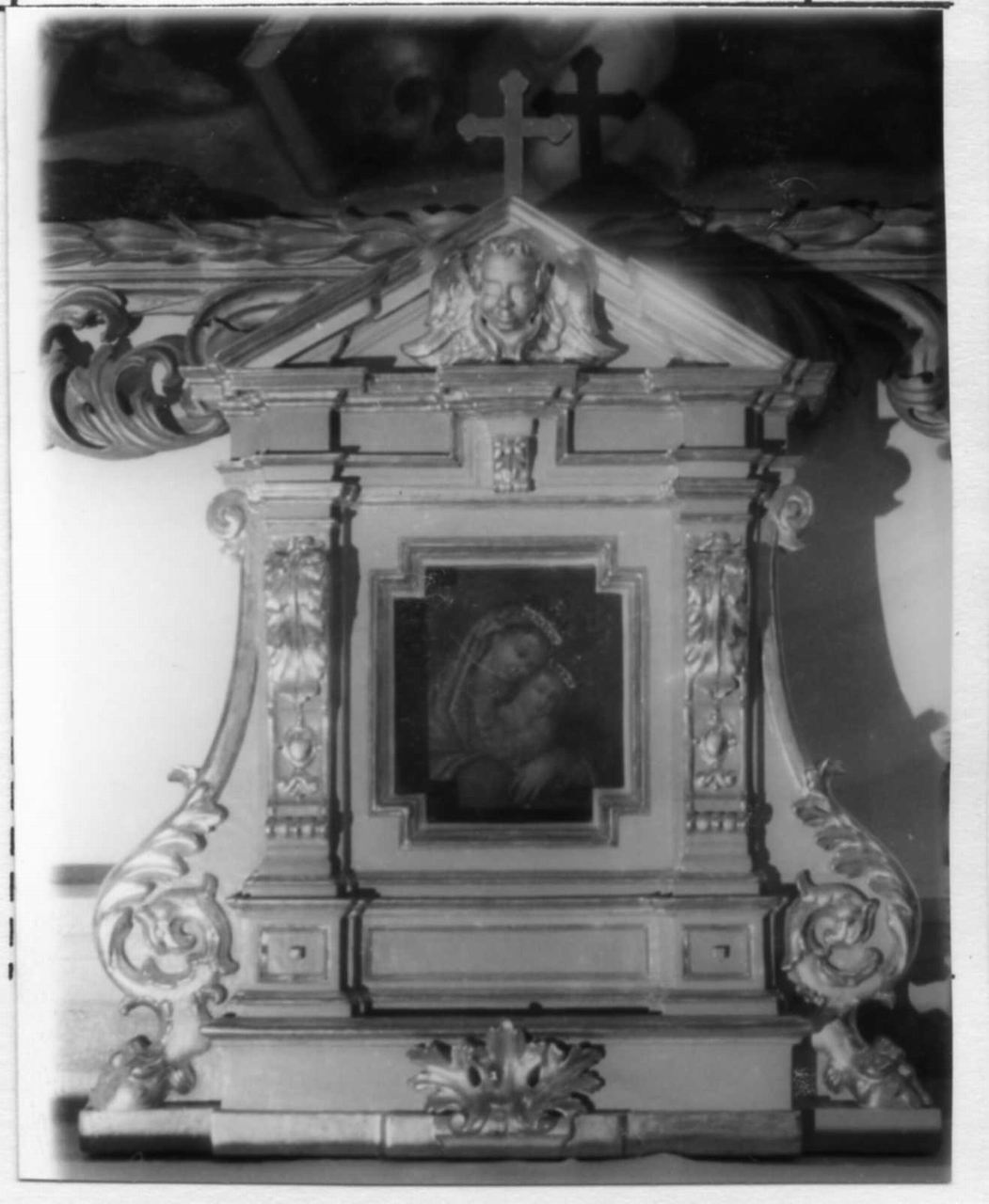 Madonna con Bambino (altarolo portatile) - bottega italiana (seconda metà sec. XVIII)