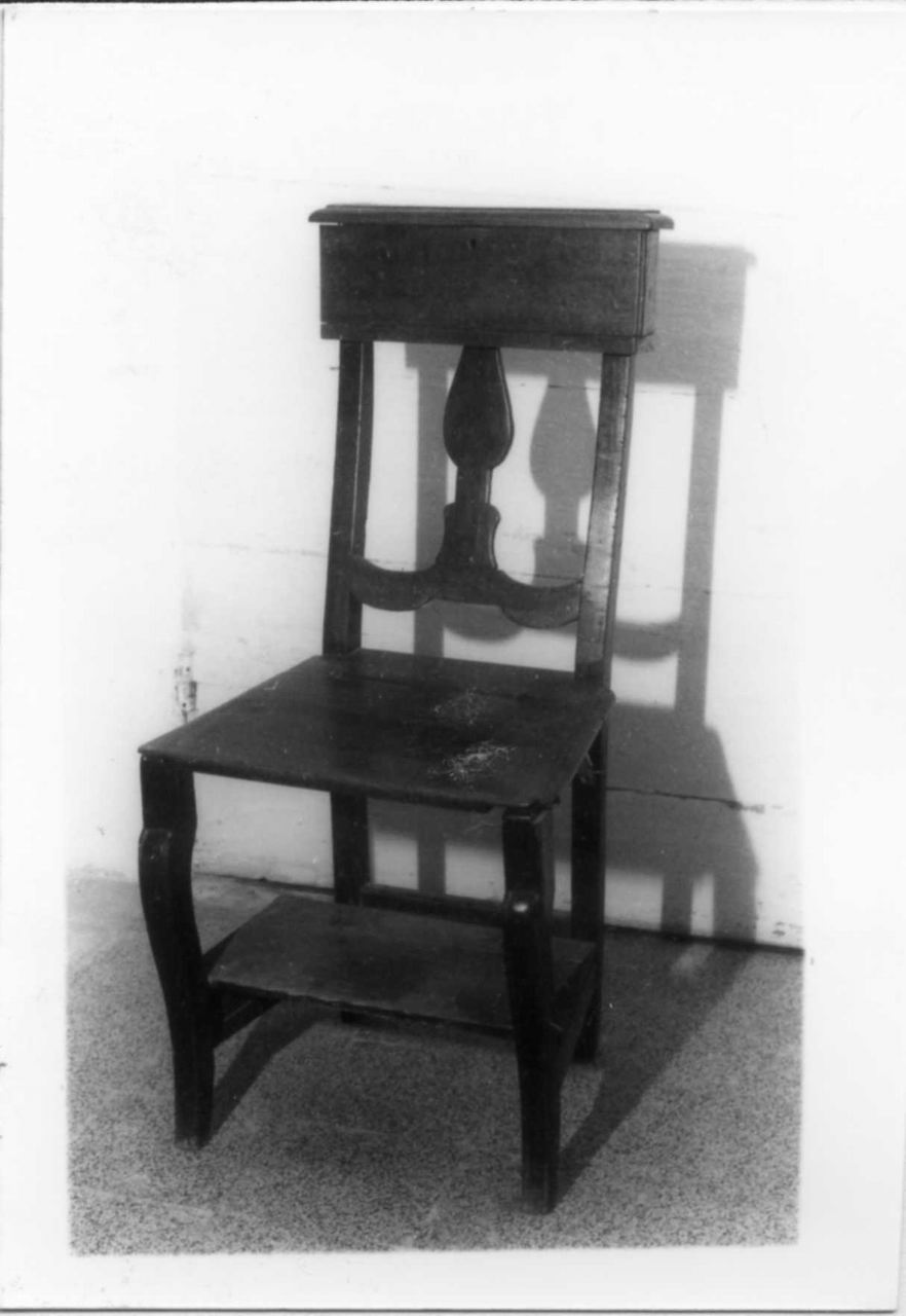 sedia-inginocchiatoio - bottega italiana (fine sec. XIX)
