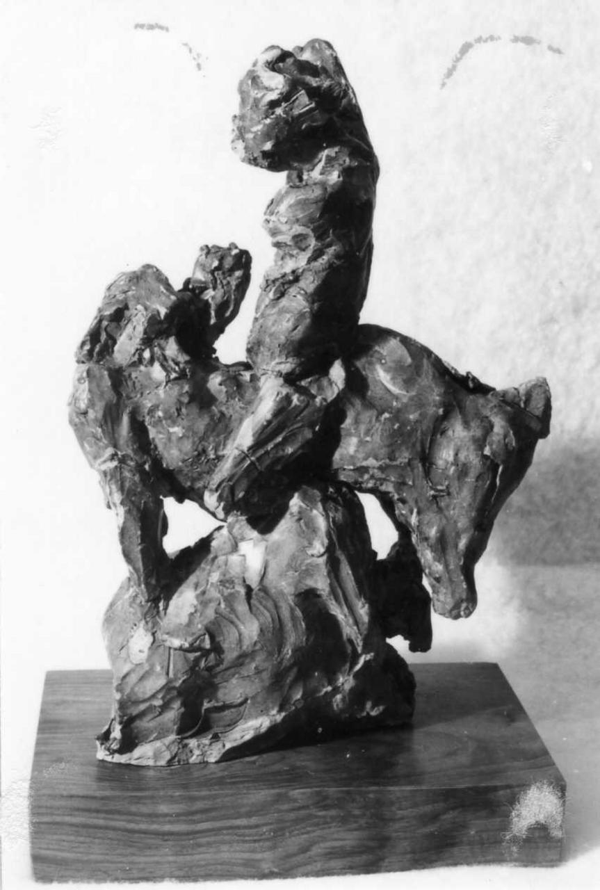 cavaliere e centauro (scultura) di Martini Arturo (sec. XX)