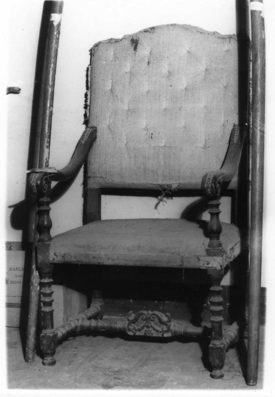 poltrona - bottega emiliana (sec. XIX)