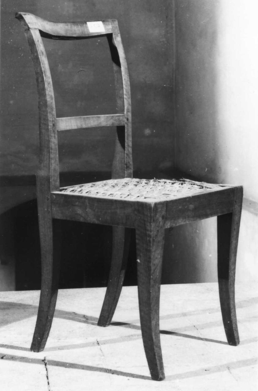 sedia, serie - bottega emiliana (terzo quarto sec. XIX)