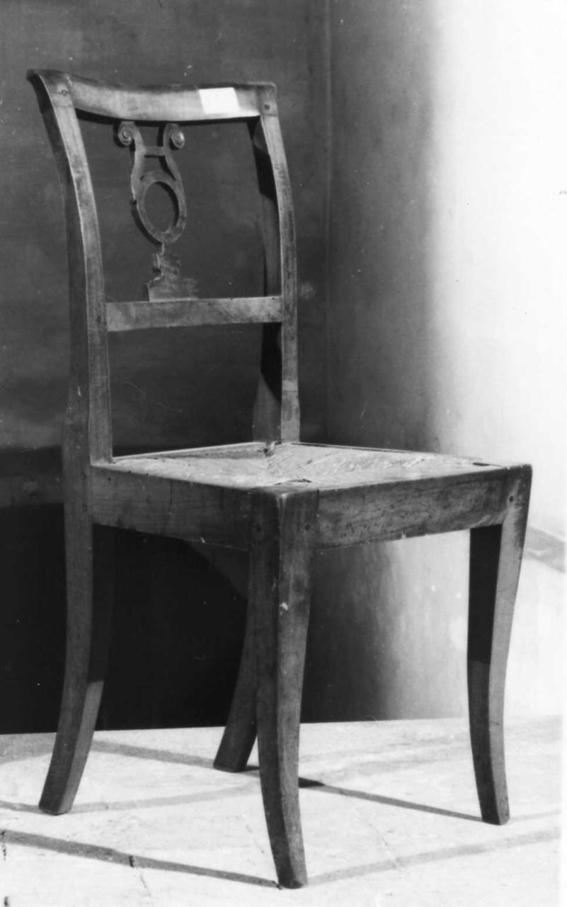 sedia, serie - bottega emiliana (terzo quarto sec. XIX)