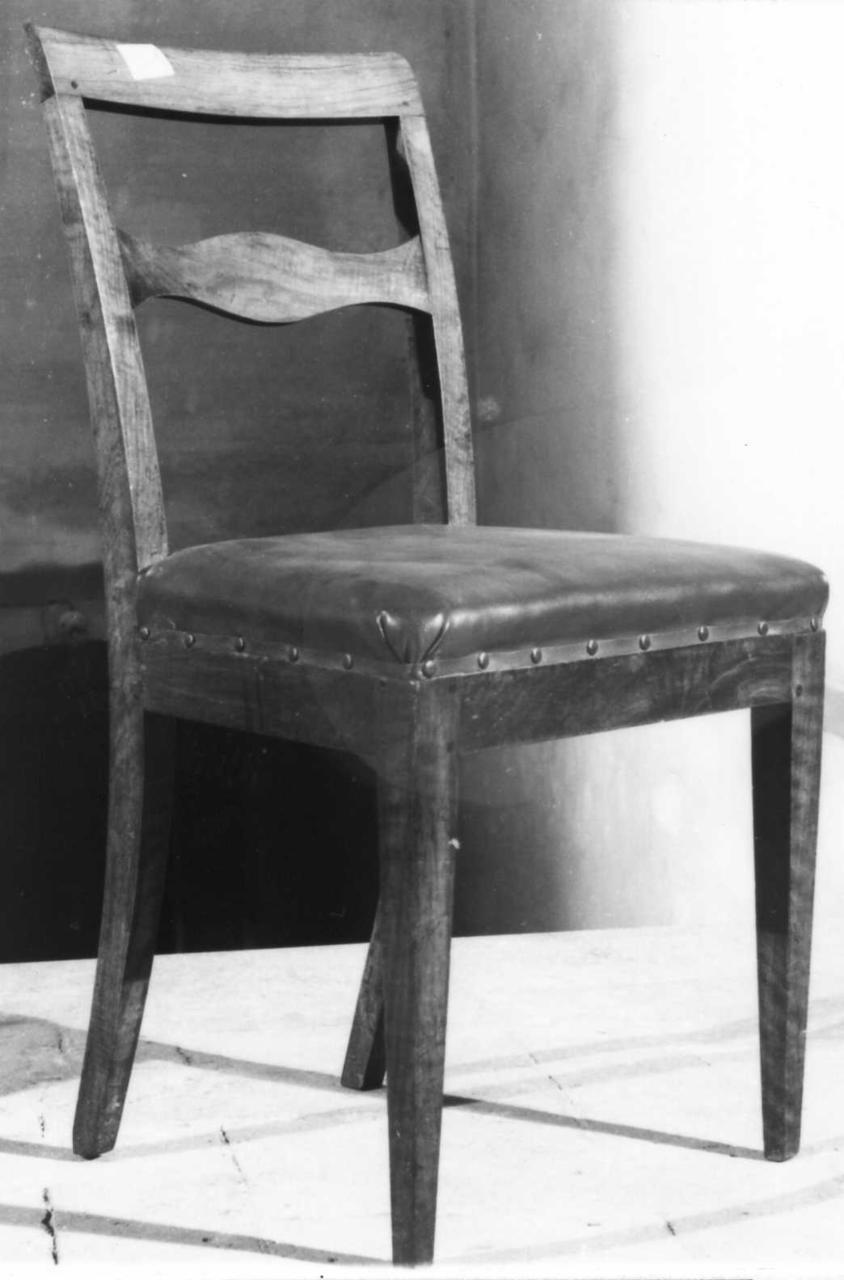 sedia, serie - bottega emiliana (fine/inizio secc. XIX/ XX)