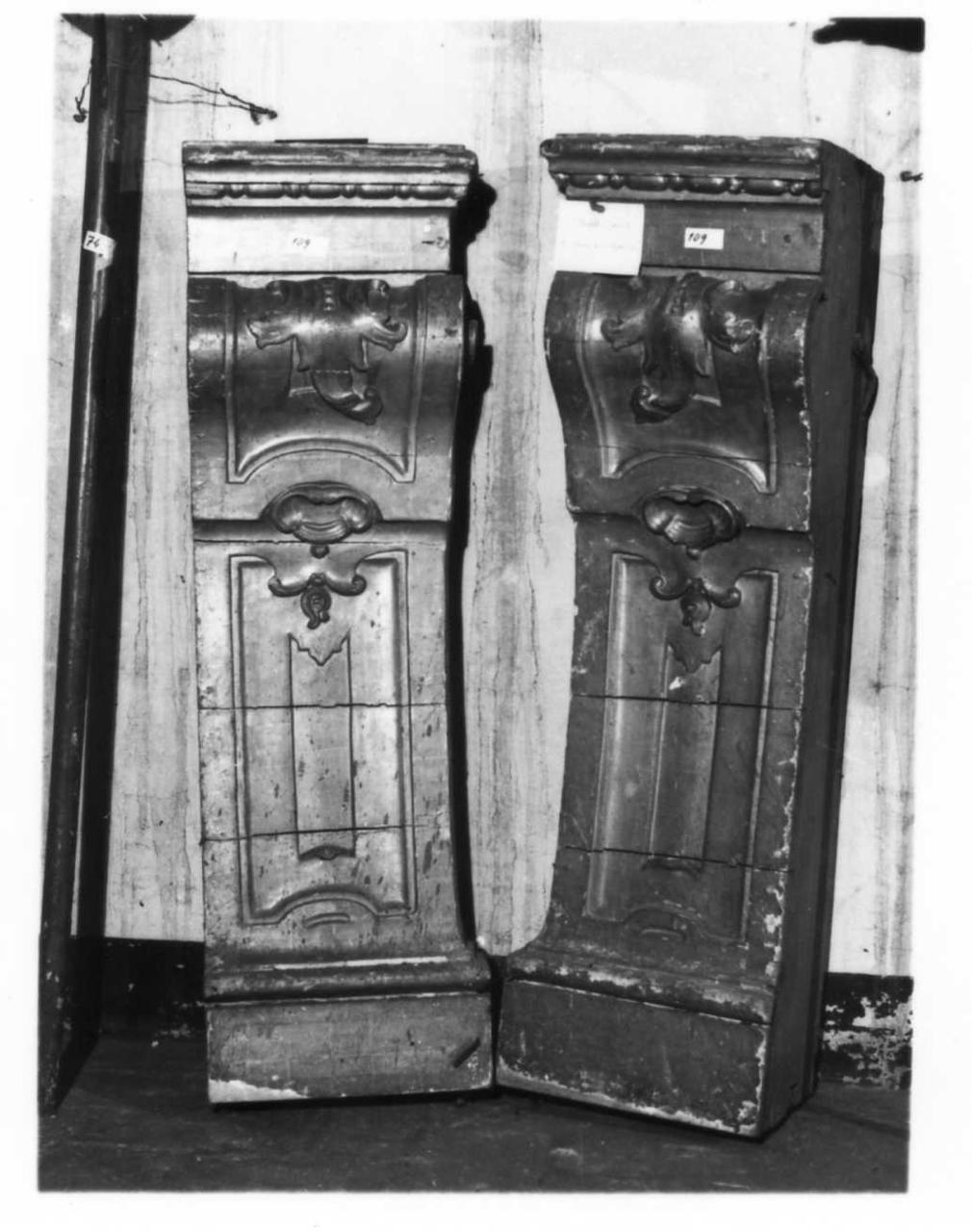 parasta, elemento d'insieme - bottega emiliana (seconda metà sec. XVIII)