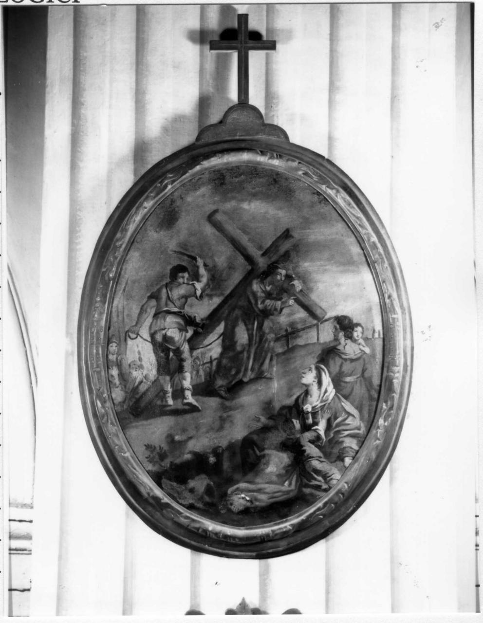 stazione VIII: Gesù consola le donne di Gerusalemme (Via Crucis, elemento d'insieme) - ambito emiliano (fine/inizio secc. XVIII/ XIX)