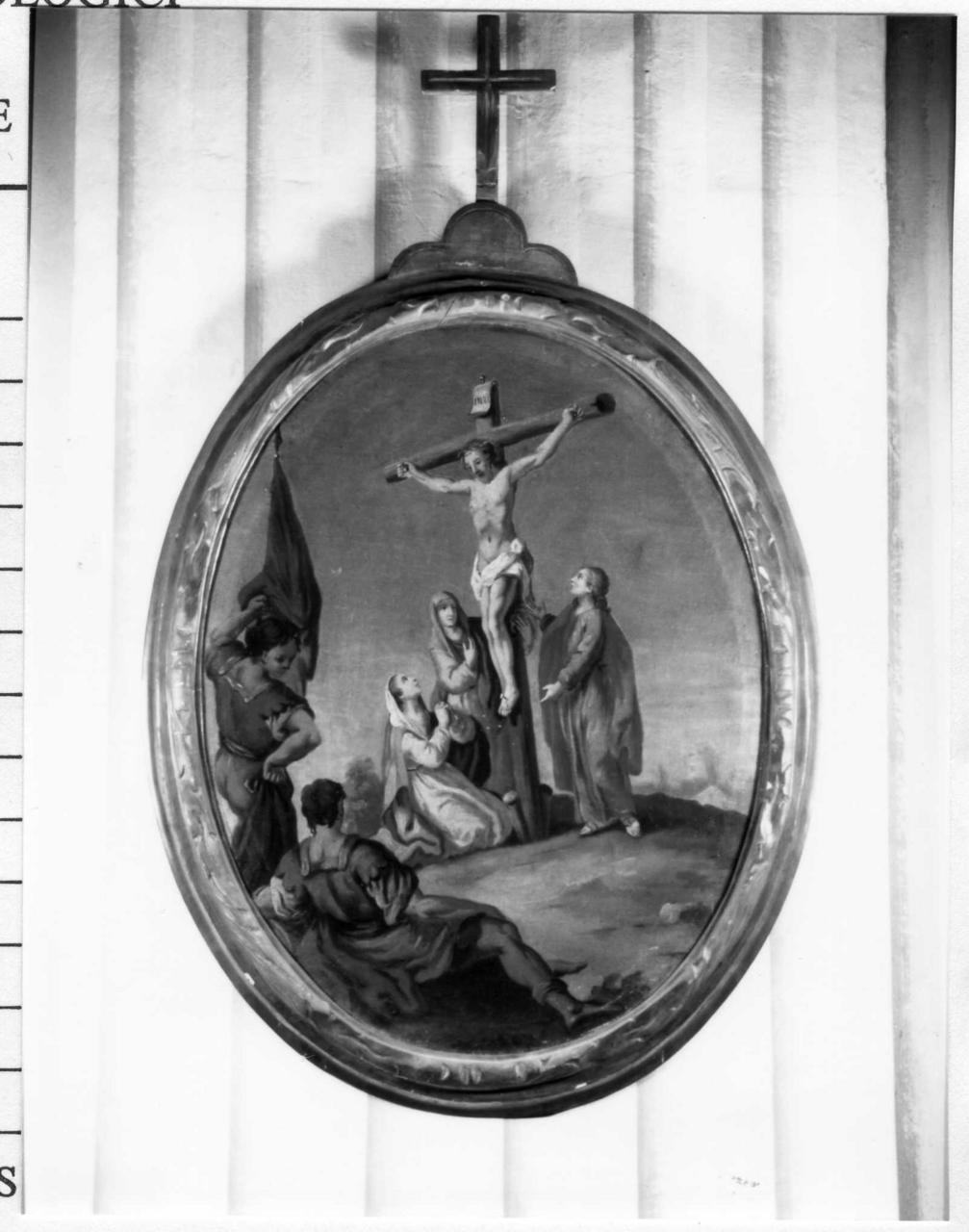 stazione XII: Gesù innalzato e morto in croce (Via Crucis, elemento d'insieme) - ambito emiliano (fine/inizio secc. XVIII/ XIX)