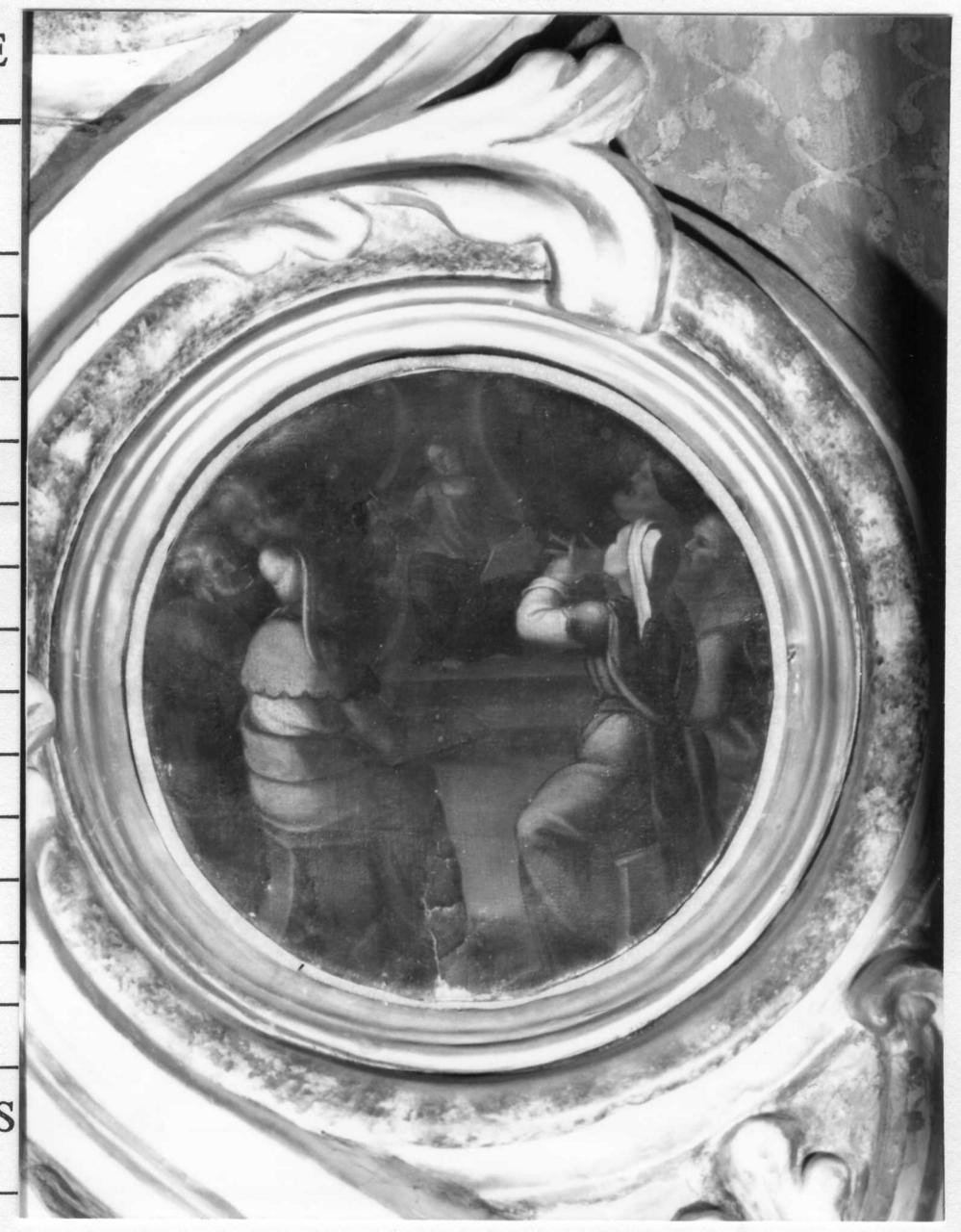 disputa di Gesù con i dottori nel tempio (dipinto, elemento d'insieme) - ambito emiliano (inizio sec. XVII)